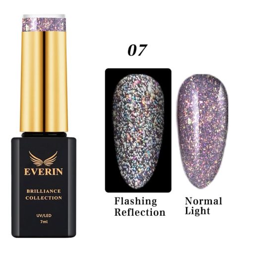 Oja semipermanenta Everin- Brilliance Reflective Disco 07 - OSEBR-07 - Everin.ro-OJA SEMIPERMANENTA ❤️ > Everin Brilliance Collection