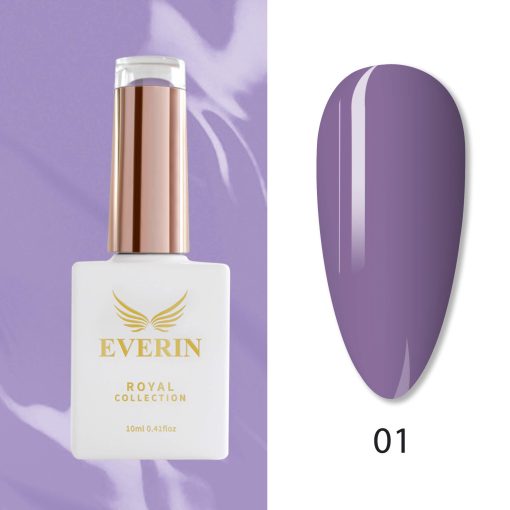 Oja semipermanenta Everin- Royal Collection 10ml- 01 - ERC-01 - Everin.ro-OJA SEMIPERMANENTA ❤️ > Everin Royal Collection