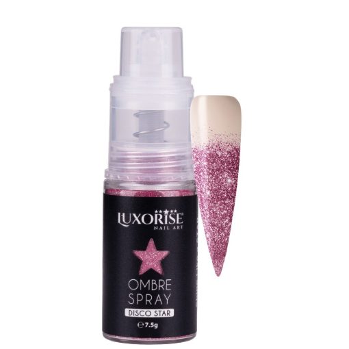 Ombre Spray Nail Art LUXORISE Disco - Fuchsia Spark-Nail Art > Ombre Spray