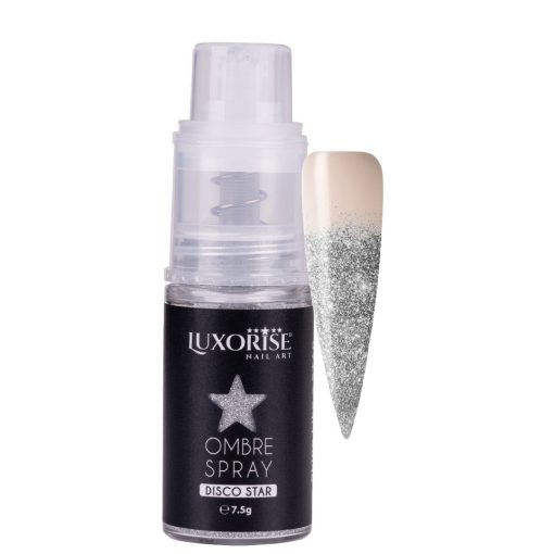 Ombre Spray Nail Art LUXORISE Disco - Silver-Nail Art > Ombre Spray