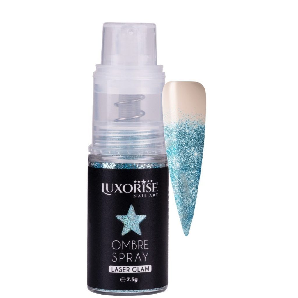 Ombre Spray Nail Art LUXORISE Laser Glam - Aquamarine-Nail Art > Ombre Spray