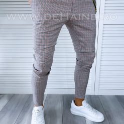 Pantaloni barbati casual regular fit in carouri B1755 O3-5.1-Pantaloni > Pantaloni casual