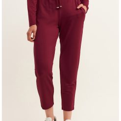 Pantaloni crop cu talie ajustabila-FEMEI-IMBRACAMINTE/Pantaloni si colanti