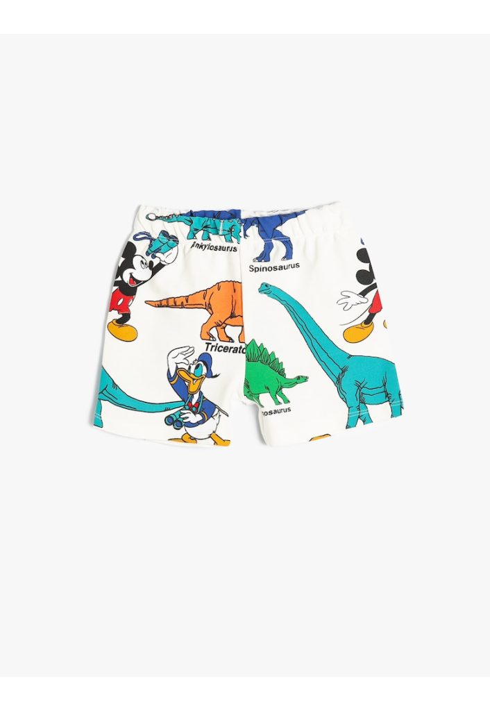 Pantaloni scurti de bumbac Mickey Mouse & Dinosaurs-BAIETI-IMBRACAMINTE/Sorturi