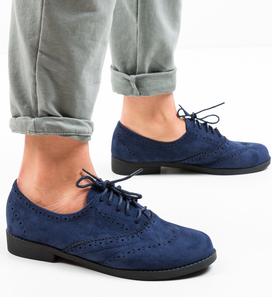 Pantofi Casual Hoxford Bleumarin-Casual-Casual