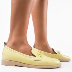 Pantofi casual dama Kalanz Galbeni 2
