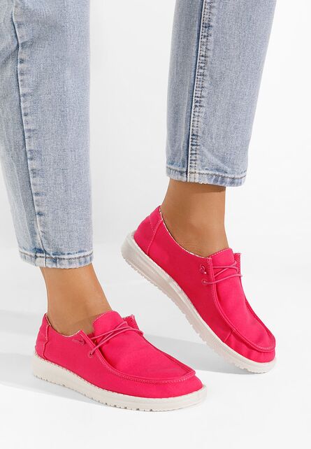 Pantofi casual dama Velonia fucsia-Pantofi dama casual-Espadrile Dama