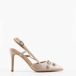 Pantofi dama Angu Bej 5