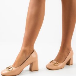 Pantofi dama Beren Nude 2
