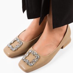 Pantofi dama Christopher Bej 3