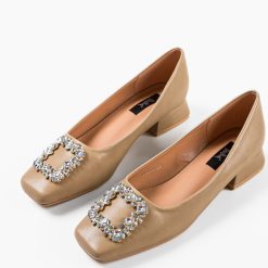 Pantofi dama Christopher Bej 5