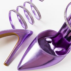 Pantofi dama Folami Mov 4