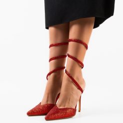 Pantofi dama Hallie Rosii 3