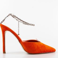 Pantofi dama Jole Portocalii 4