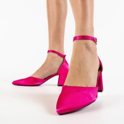 Pantofi dama Leo Fuchsia-Pantofi cu toc-Pantofi cu toc