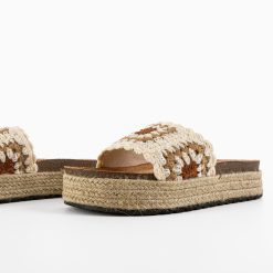 Papuci dama Chinon Bej 5