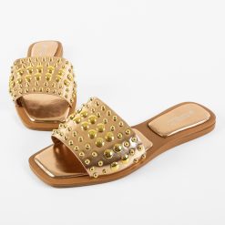 Papuci dama Pointy Aurii 2 4