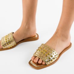 Papuci dama Pointy Aurii 5