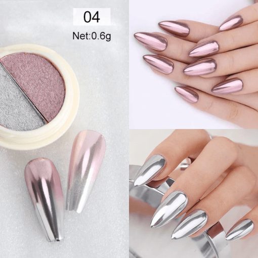 Pigment Efect Oglinda 2 culori - SS4 - Everin.ro-NAIL ART ❤️ > Diverse decoruri