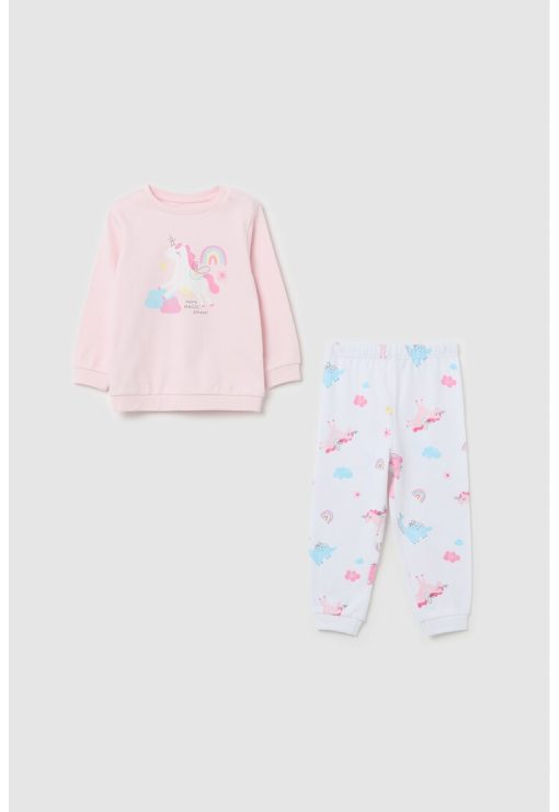 Pijama lunga cu unicorn-FETE-IMBRACAMINTE/Pijamale si halate de baie