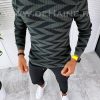Pulover barbati gros kaki slim fit T3704 15-4.3-Pulovere barbati