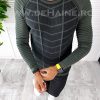 Pulover barbati gros kaki slim fit T3706 O6-4.2-Pulovere barbati
