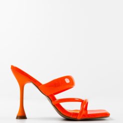Saboti cu toc Serena Portocalii 4