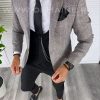 Sacou barbati in carouri slim fit 1263 P18-3.3-Sacouri barbati