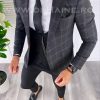 Sacou barbati in carouri slim fit B4975 12-Sacouri barbati