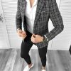 Sacou barbati slim fit gri 1162 29-3.1-Sacouri barbati