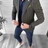 Sacou barbati slim fit maro 10118 37-3-Sacouri barbati