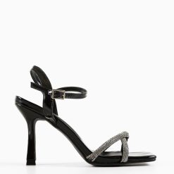 Sandale cu toc Ailben Negre 4