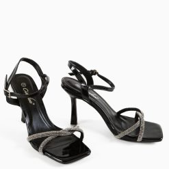 Sandale cu toc Ailben Negre 6