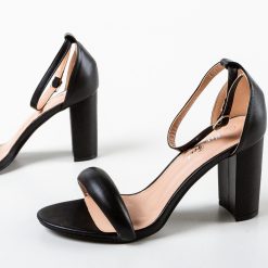 Sandale cu toc Bethan Negre 4