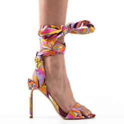 Sandale cu toc Brayd Mov 4