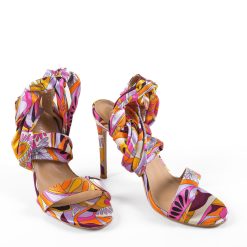 Sandale cu toc Brayd Mov 5