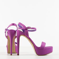 Sandale cu toc Chrysa Mov 4