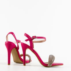 Sandale cu toc Cybill Fuchsia 5
