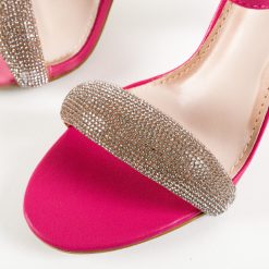 Sandale cu toc Cybill Fuchsia 7