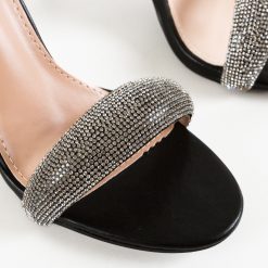 Sandale cu toc Cybill Negre 7