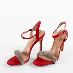 Sandale cu toc Cybill Rosii 6