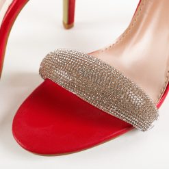 Sandale cu toc Cybill Rosii 7