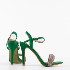 Sandale cu toc Cybill Verzi 4