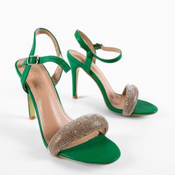 Sandale cu toc Cybill Verzi 6