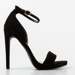 Sandale cu toc Davies Negre 3
