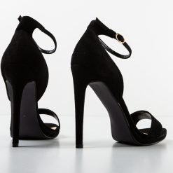 Sandale cu toc Davies Negre 5