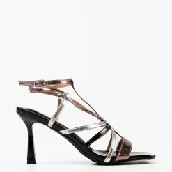 Sandale cu toc Eilonwy Negre 4