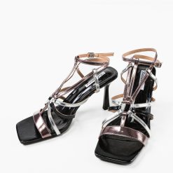 Sandale cu toc Eilonwy Negre 5