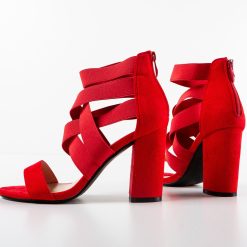 Sandale cu toc Foka Rosii 6