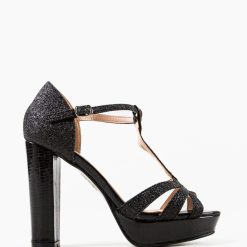 Sandale cu toc Haas Negre 3